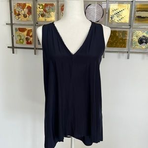Ramy Brook Navy Top Size Small